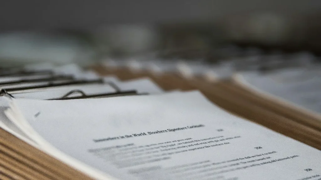 A photo of a carefully prepared event checklist, detailing essential tasks for a productive venue finding.