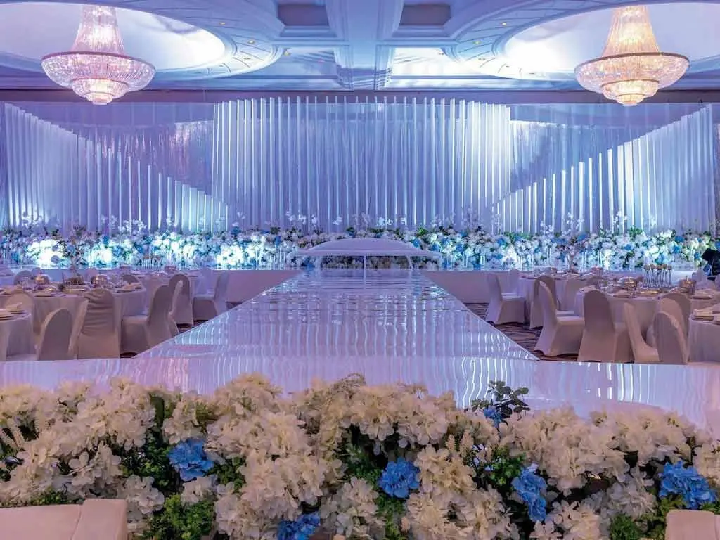 A stunning photo of the Movenpick Grand Al Bustan Dubai, showcasing its elegant design and luxurious ambiance.