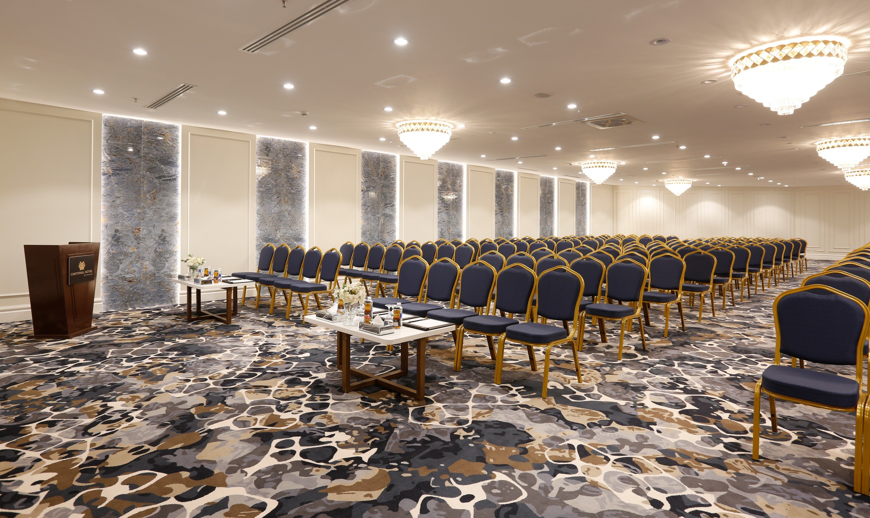 Crystal Ballroom at Cantonal Hotel by Warwick