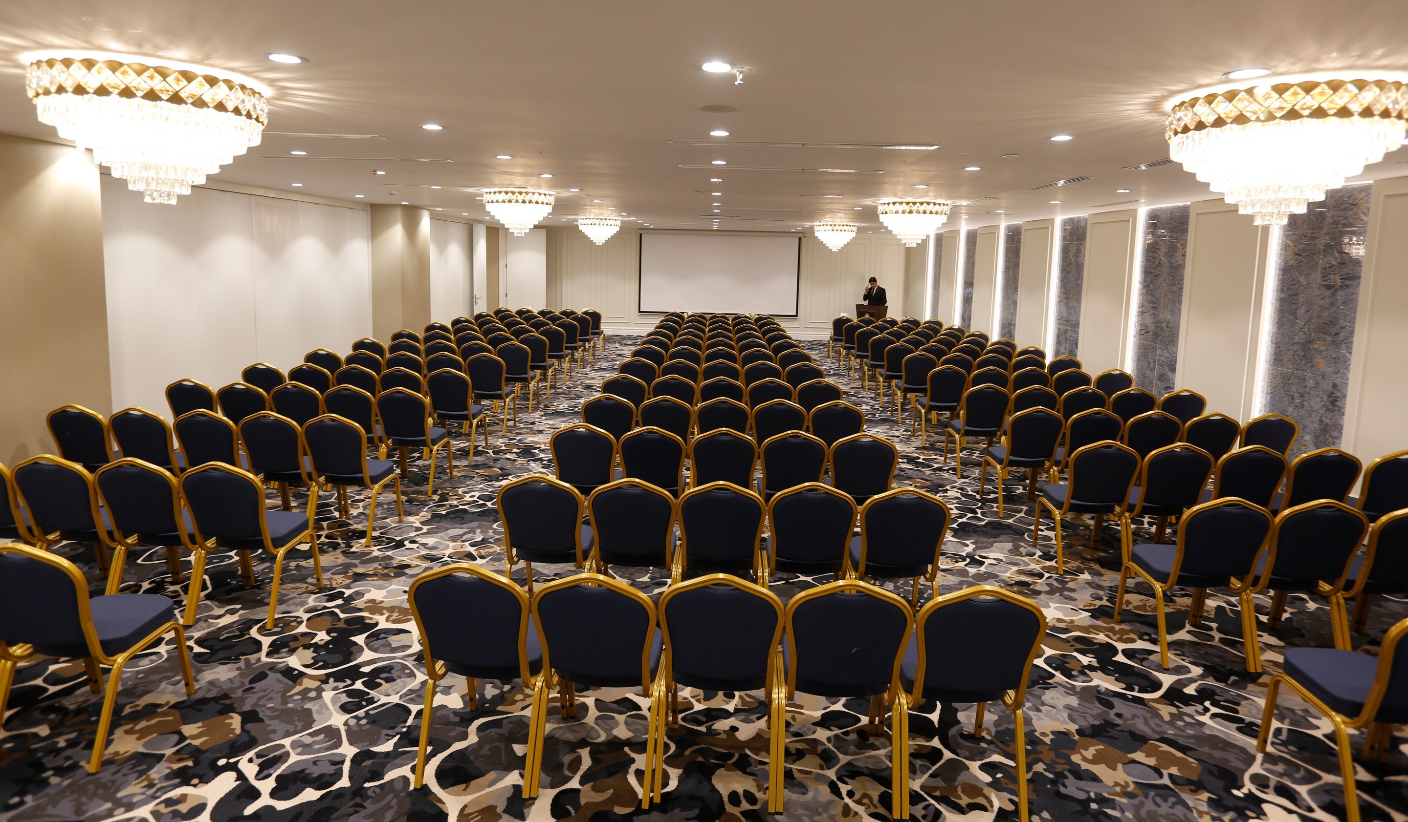 Crystal Ballroom at Cantonal Hotel by Warwick