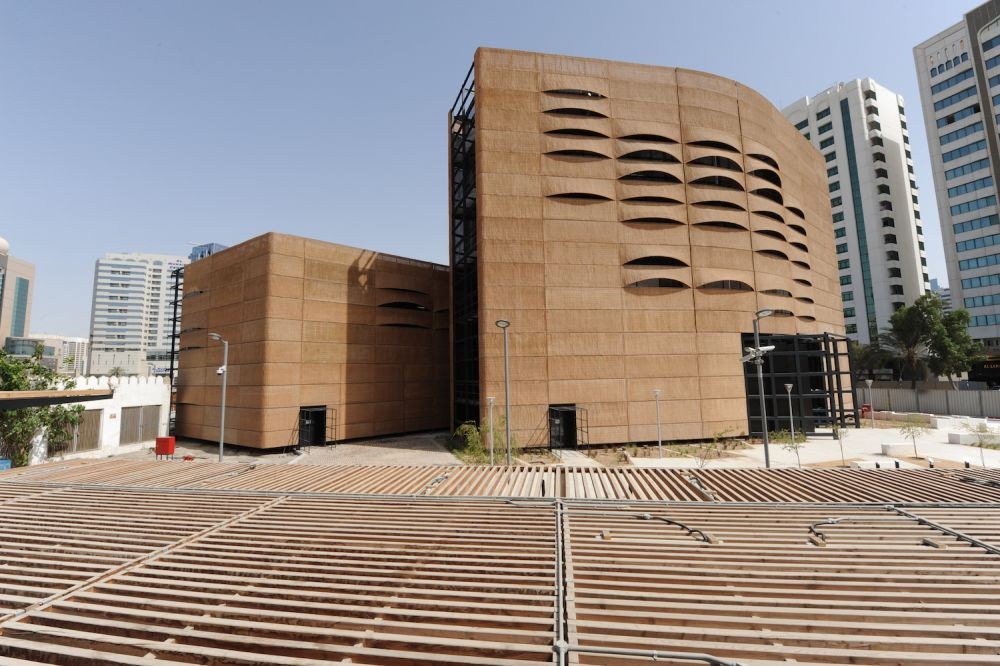 House of Artisans, Qasr Al Hosn exterior, Dubai, modern architectural design.