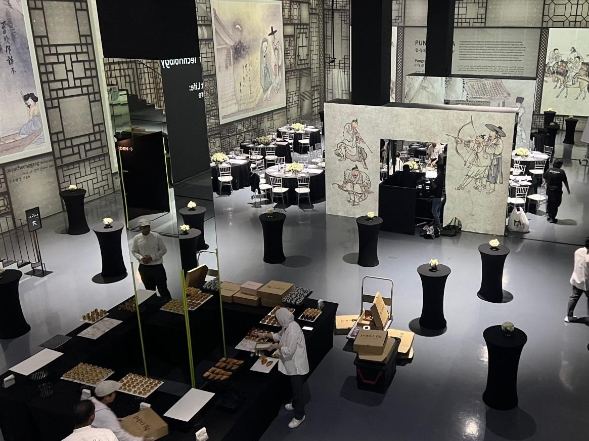 Arte Museum Dubai venue setup for events with elegant decor.