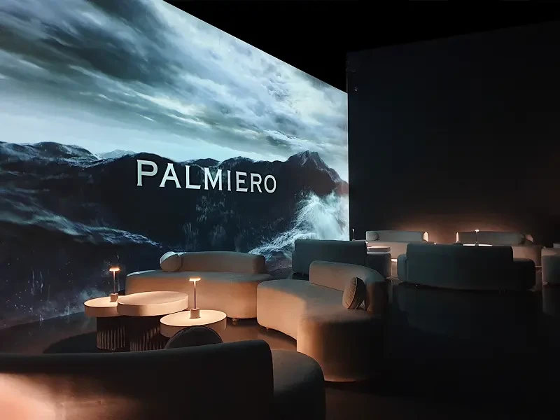 Arte Museum Dubai interior with modern seating and ambient lighting.