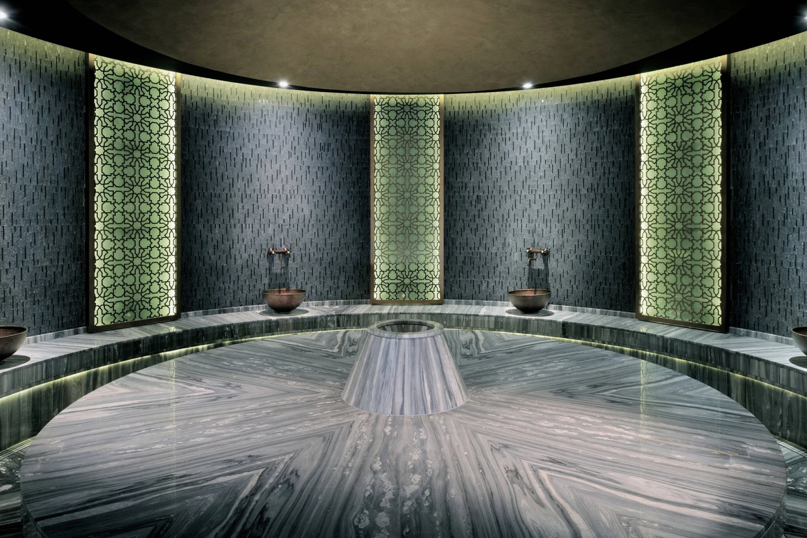 Luxurious spa room at JW Marriott Marquis Hotel Dubai.