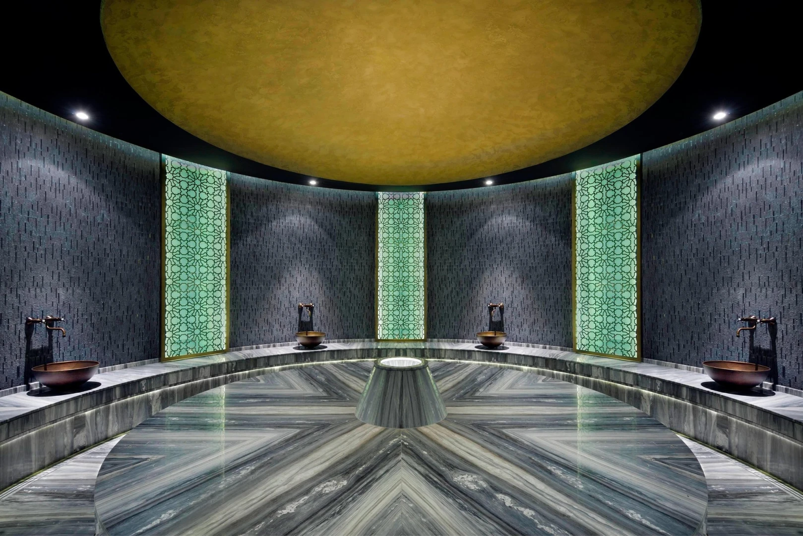 Luxurious spa interior at JW Marriott Marquis Hotel Dubai.
