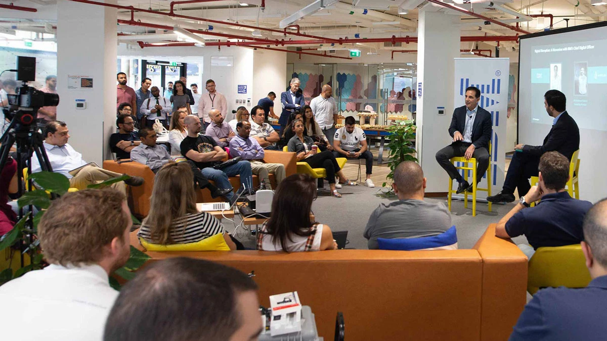 Panel discussion at AstroLabs Coworking Space, Dubai.