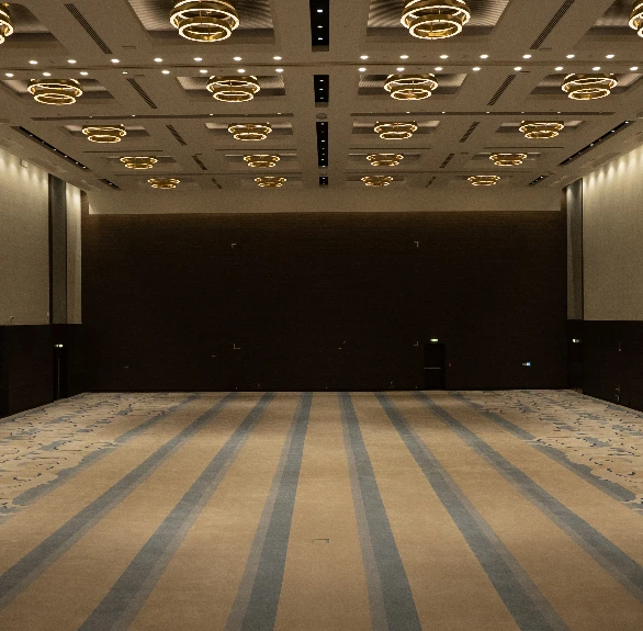 Spacious hall with elegant lighting, Jafza One Convention Centre, Dubai.