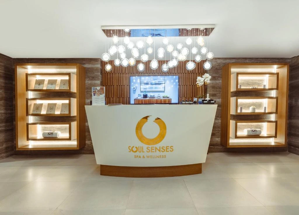 Soul Senses Spa reception at Khalidia Palace Hotel, Dubai.