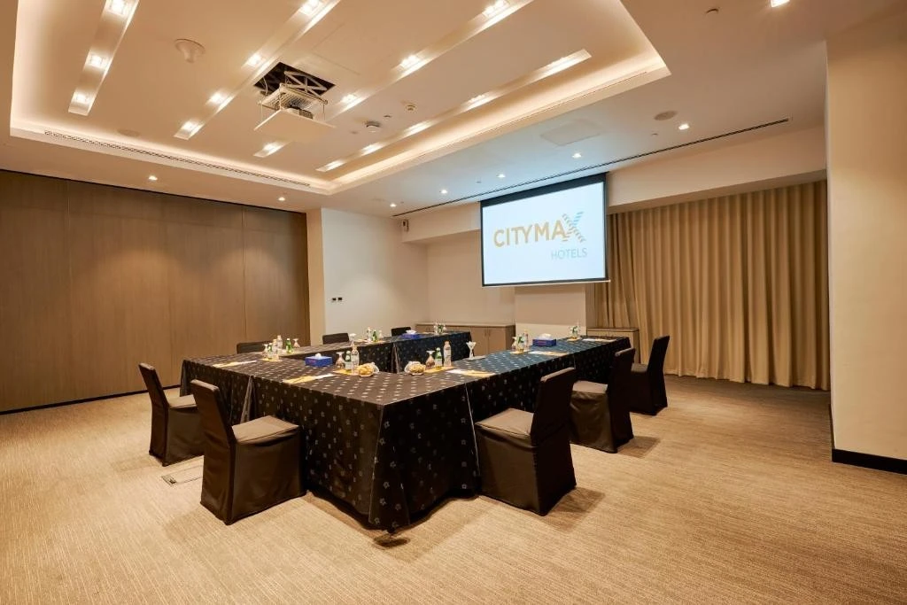 Conference room at Citymax Hotel Business Bay, Dubai, with U-shaped table.