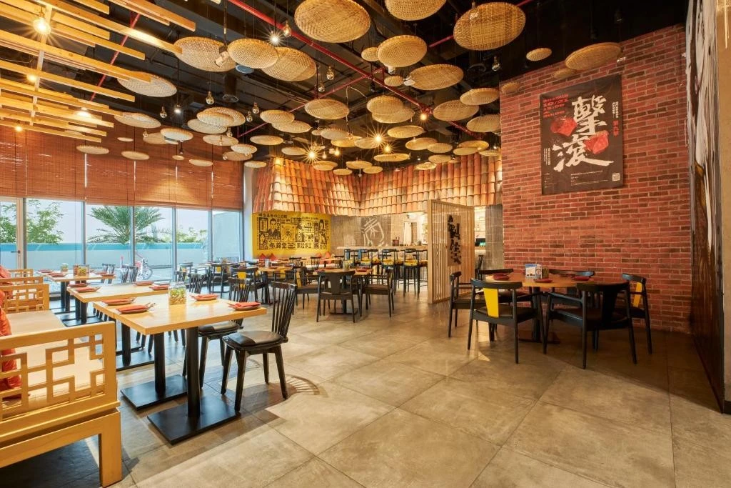 Citymax Hotel Business Bay restaurant with modern decor, Dubai.