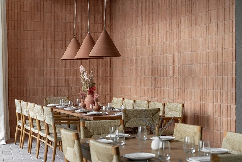 Cozy dining area at Mythos Urban Greek Eatery, Dubai.