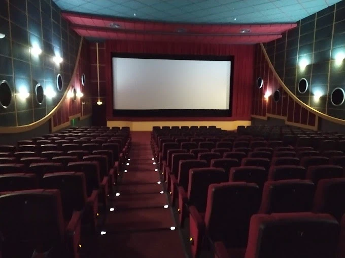 Empty theater at Novo Cinemas Manar Mall, Ras Al-Khaimah.