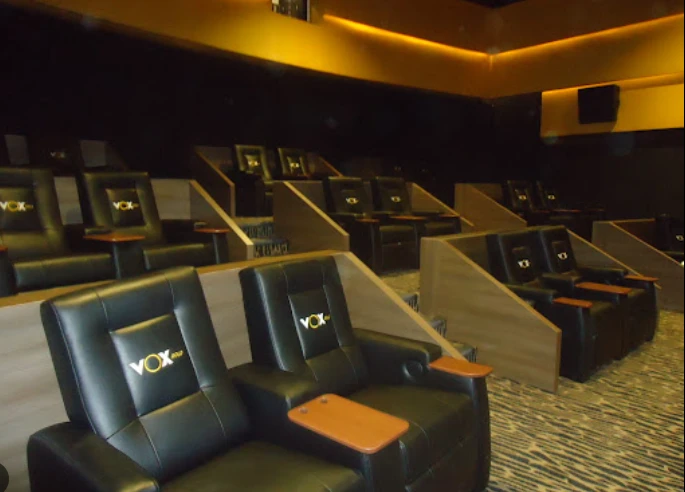 Luxurious seating at VOX Cinemas Al Hamra Mall, Ras Al-Khaimah.