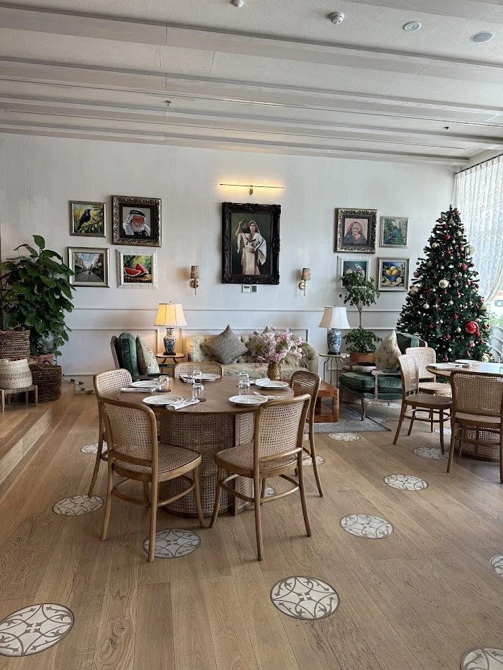 Cozy dining area at Sufret Maryam Restaurant, Dubai Al Wasl.