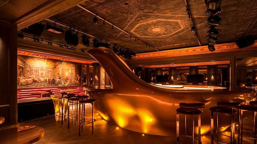 Luxurious bar interior at Secret Room Downtown Dubai.