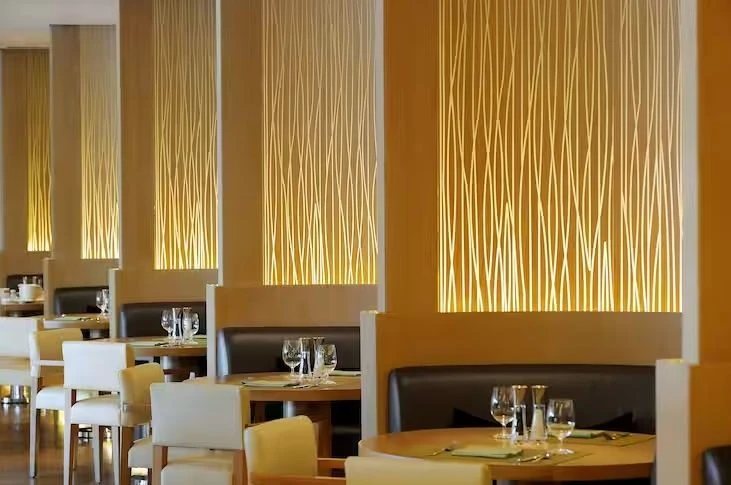 Elegant dining area at Kitchen 6 Restaurant, Dubai.