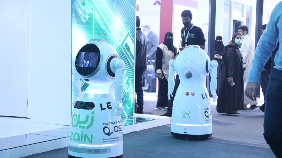 Robots at Riyadh Front Exhibition Conference Center, Riyadh.