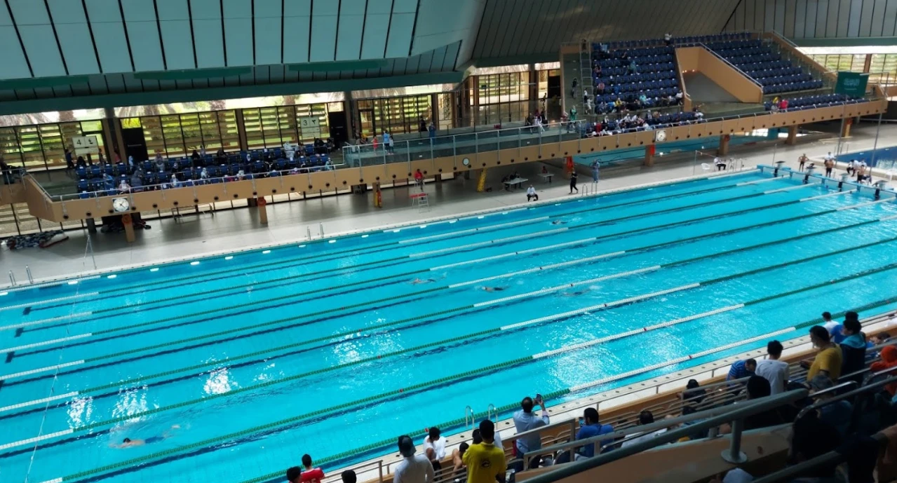 Indoor swimming pool at Prince Abdullah Al Faisal Sports City, Jeddah.