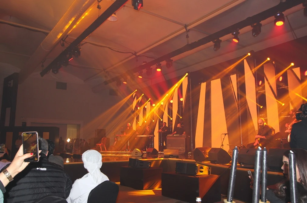 Concert at Rak Expo Center, Ras Al-Khaimah with vibrant stage lights.