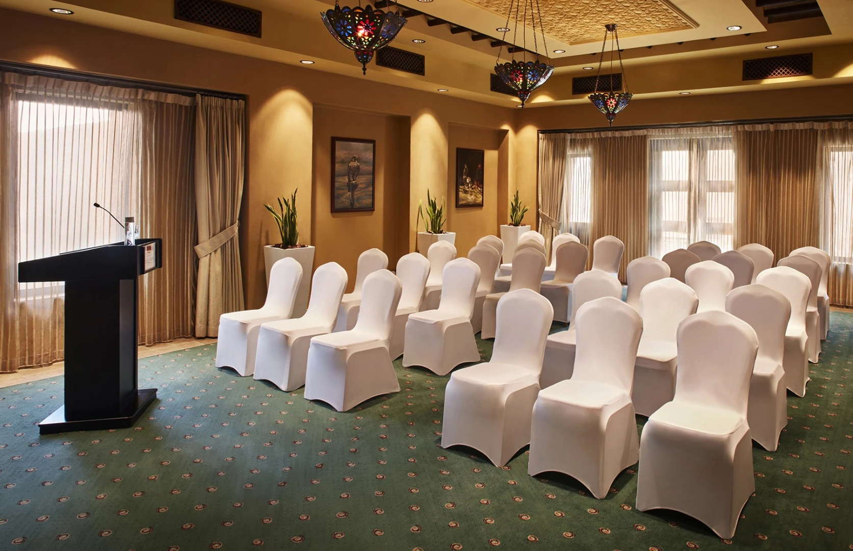 Conference room with chairs, Bab Al Shams, Dubai