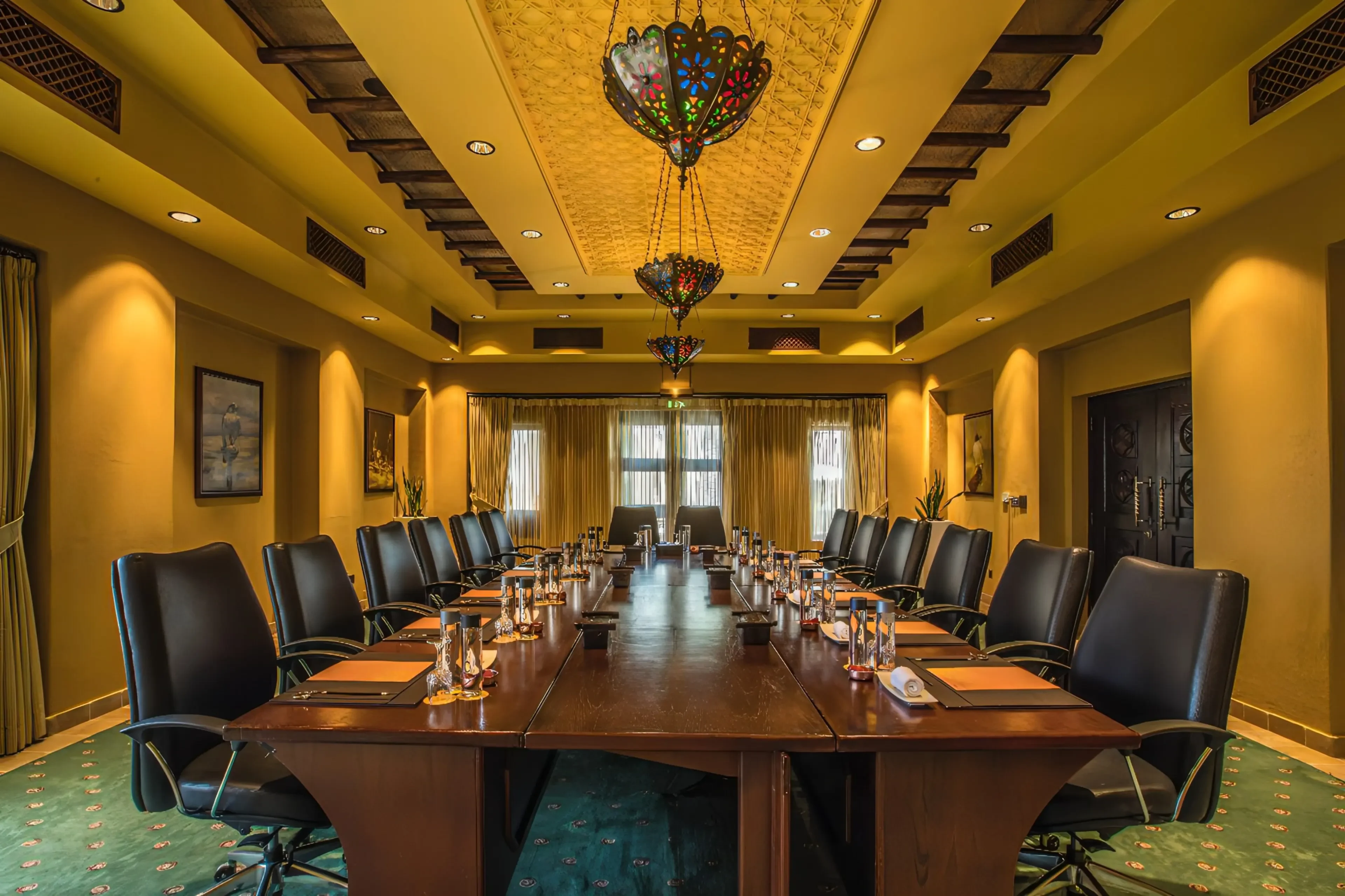 Conference room at Bab Al Shams Desert Resort, Dubai.
