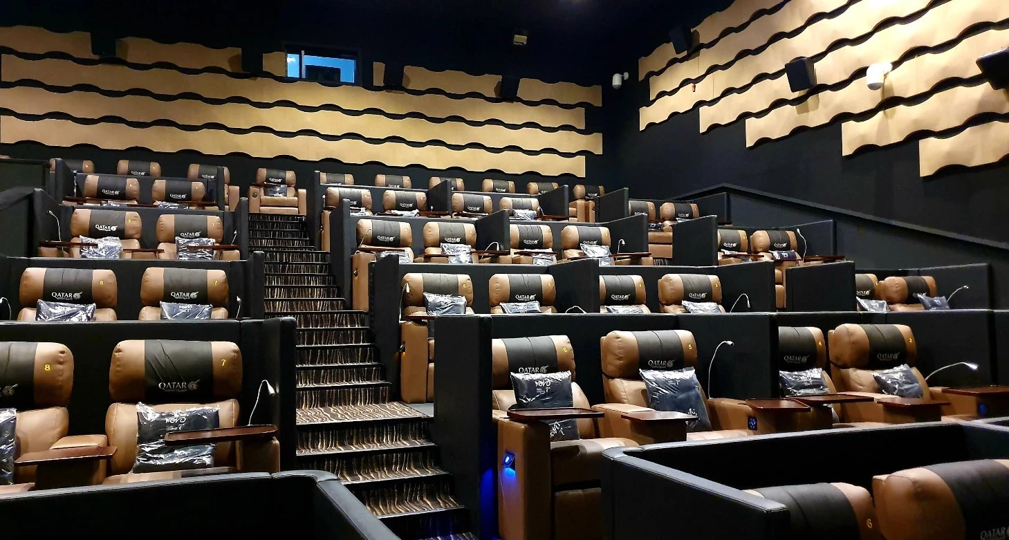 Luxurious seating at Novo Cinemas Mall of Qatar, Al Rayyan.
