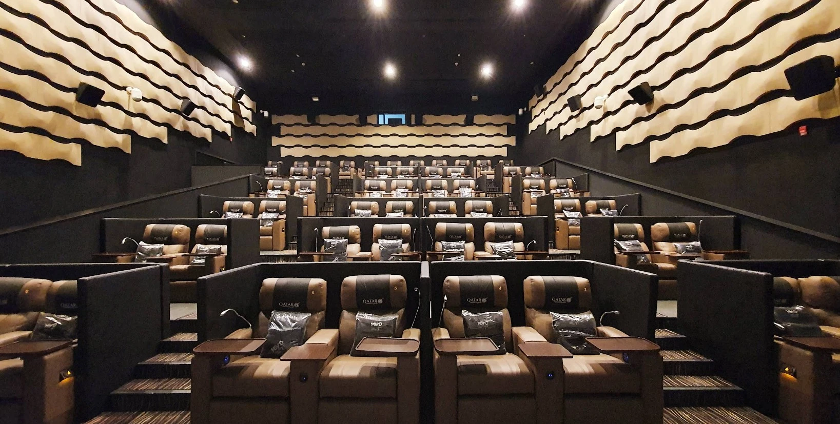 Comfortable recliners in Novo Cinemas, Mall of Qatar, Al Rayyan.