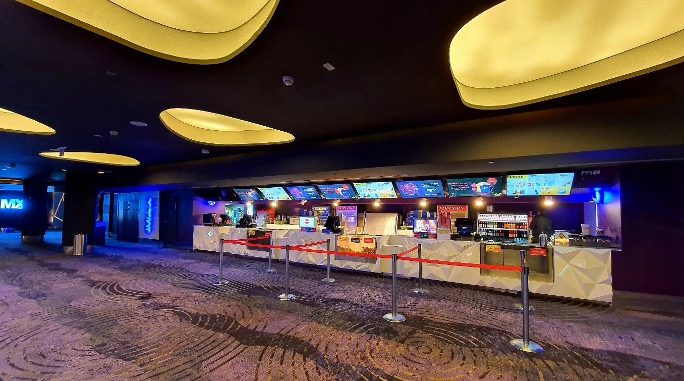 Concession stand at Novo Cinemas Mall of Qatar, Al Rayyan.