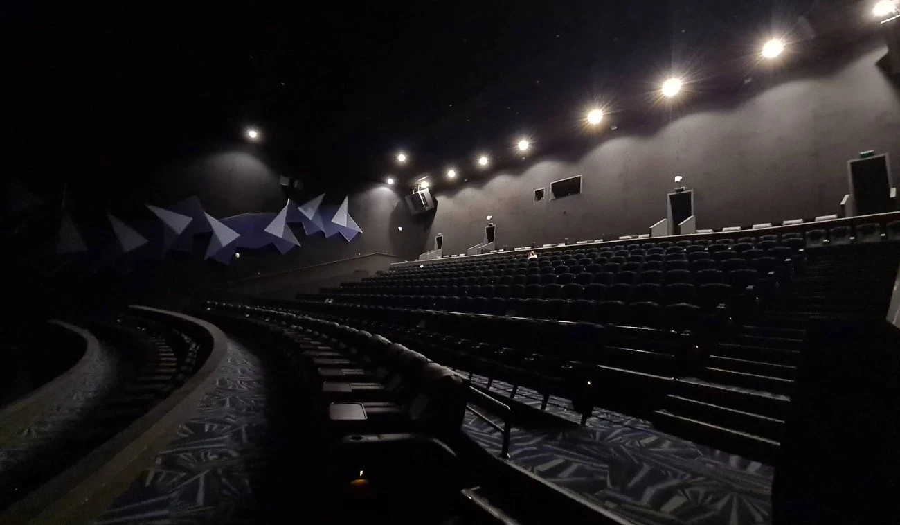 Empty theater at Novo Cinemas, Mall of Qatar, Al Rayyan.