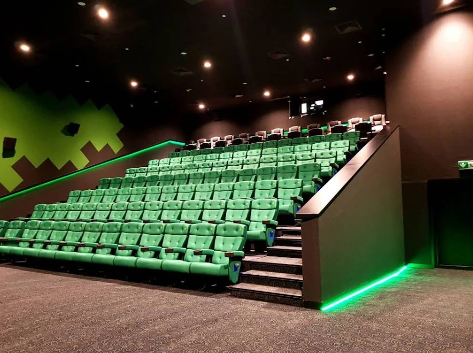 Green seating in Novo Cinemas 01 Mall Doha theater.