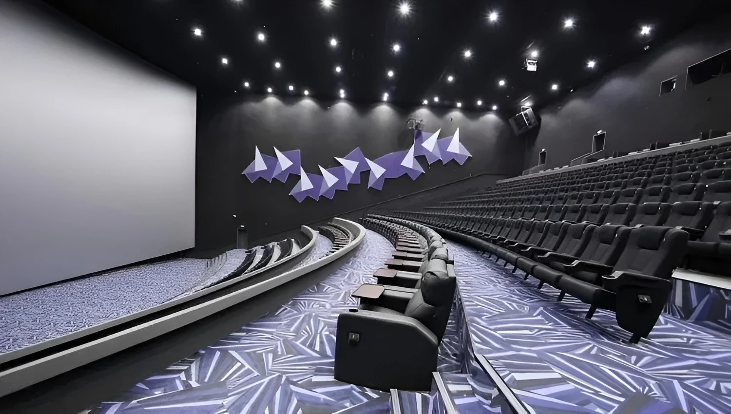 Spacious theater at Novo Cinemas, Mall of Qatar, Al Rayyan.