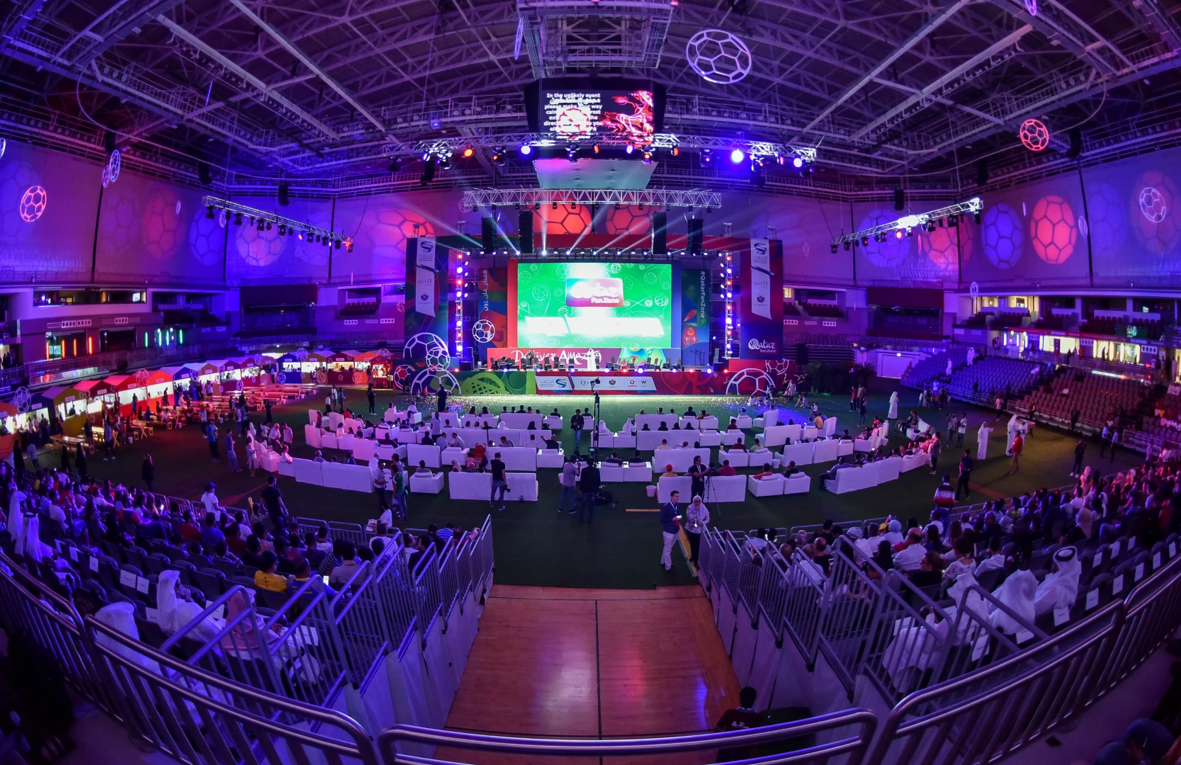 Colorful event at Ali Bin Hamad Al Attiyah Arena, Doha.