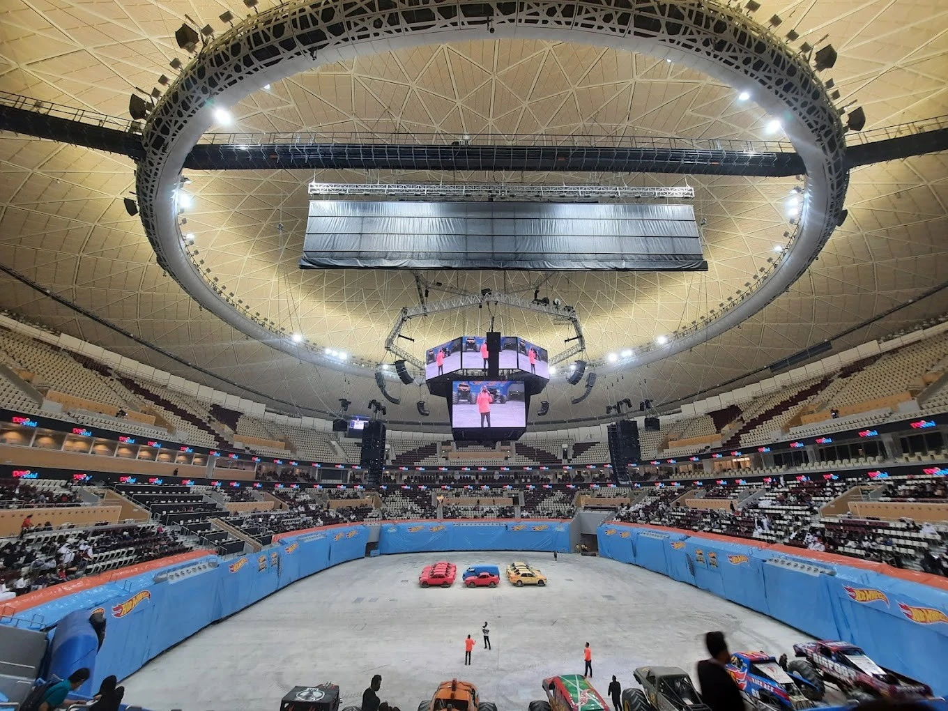 Interior of Lusail Multipurpose Hall, Doha, with audience and event setup.