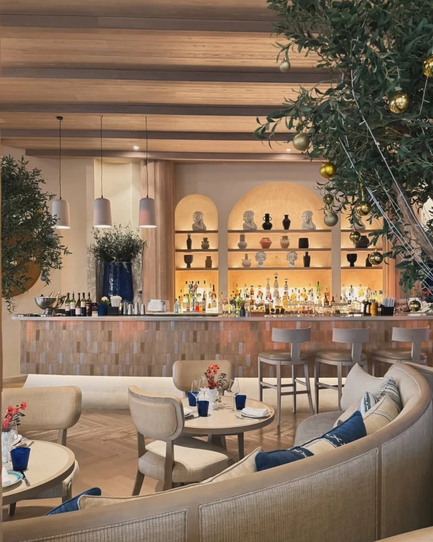 Elegant interior of Yamaz Restaurant Bahrain in Manama with stylish decor.