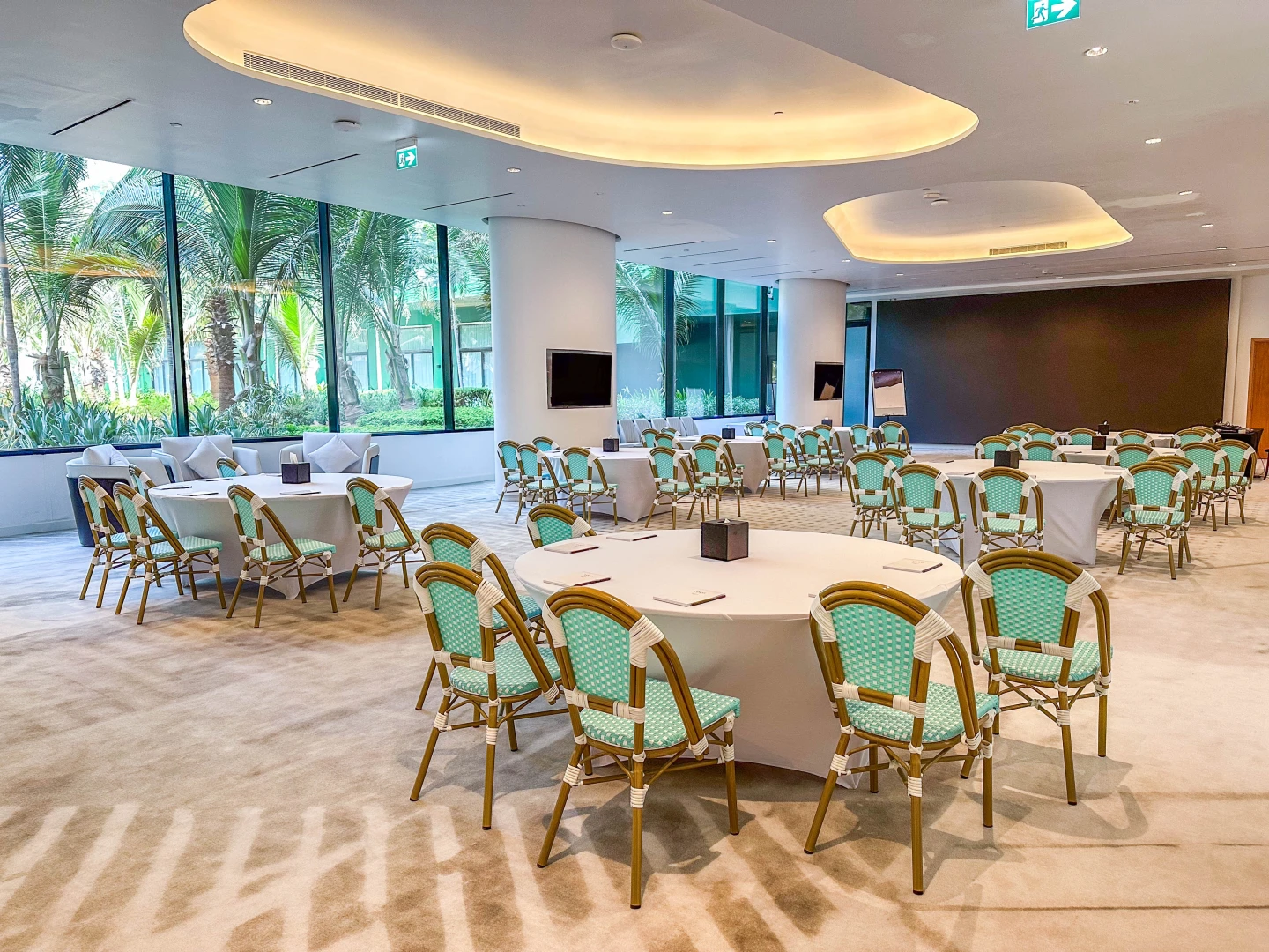 Monaco Ballroom at Voco Monaco Dubai, set for a corporate event.