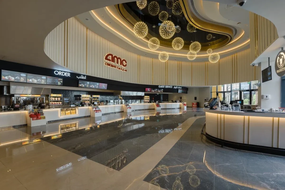 AMC Cinemas Ajdan Walk Al Khobar interior with modern design.