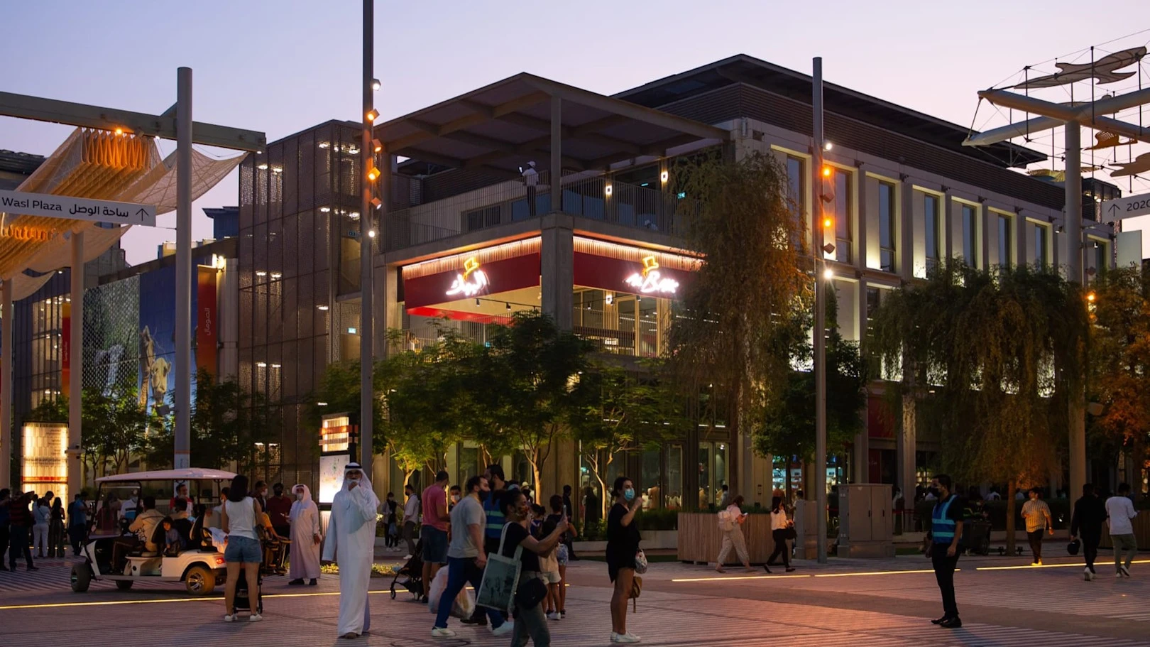 Evening crowd at Al Baik, Expo City Dubai.