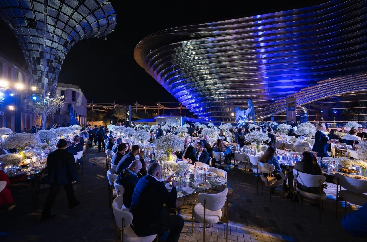 Elegant evening event at Expo City Dubai's Alif South Space.