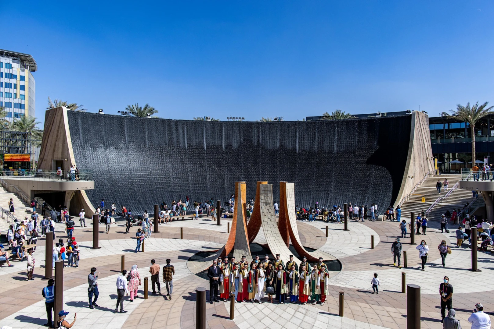Cultural performers at Surreal, Expo City Dubai, during Montenegro National Day.