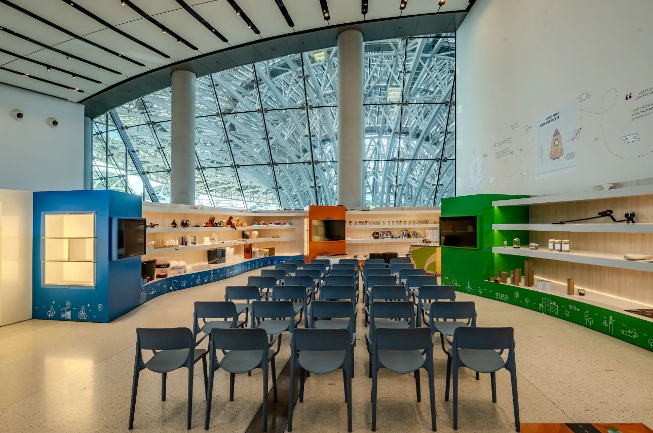 Terra Learning Lab at Expo City Dubai, classroom setup.