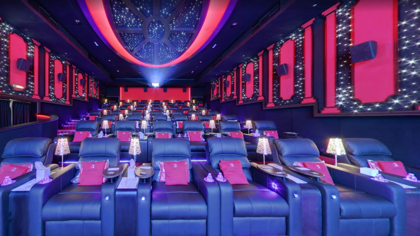Luxurious seating at Star Cinema Al Foah Mall, Abu Dhabi.