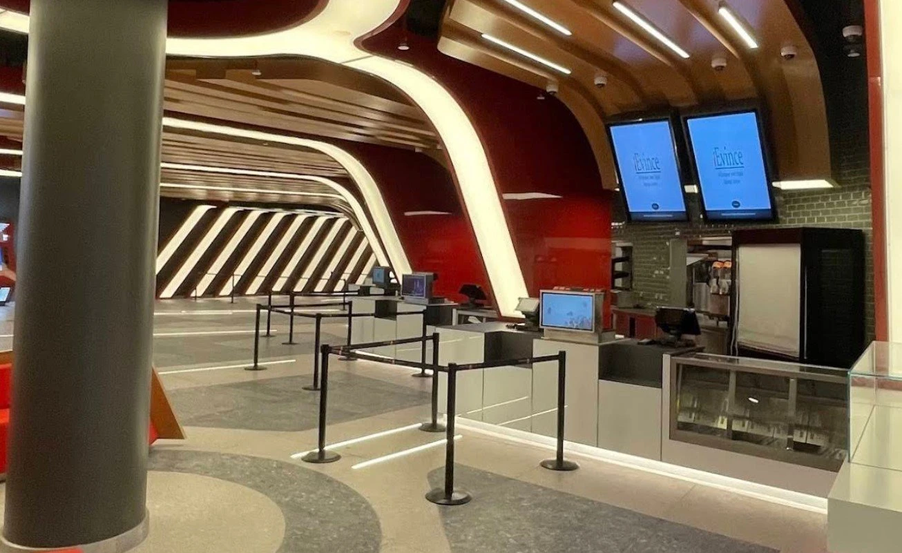 Modern lobby of Empire Cinema Al Ahsa Al Hofuf.