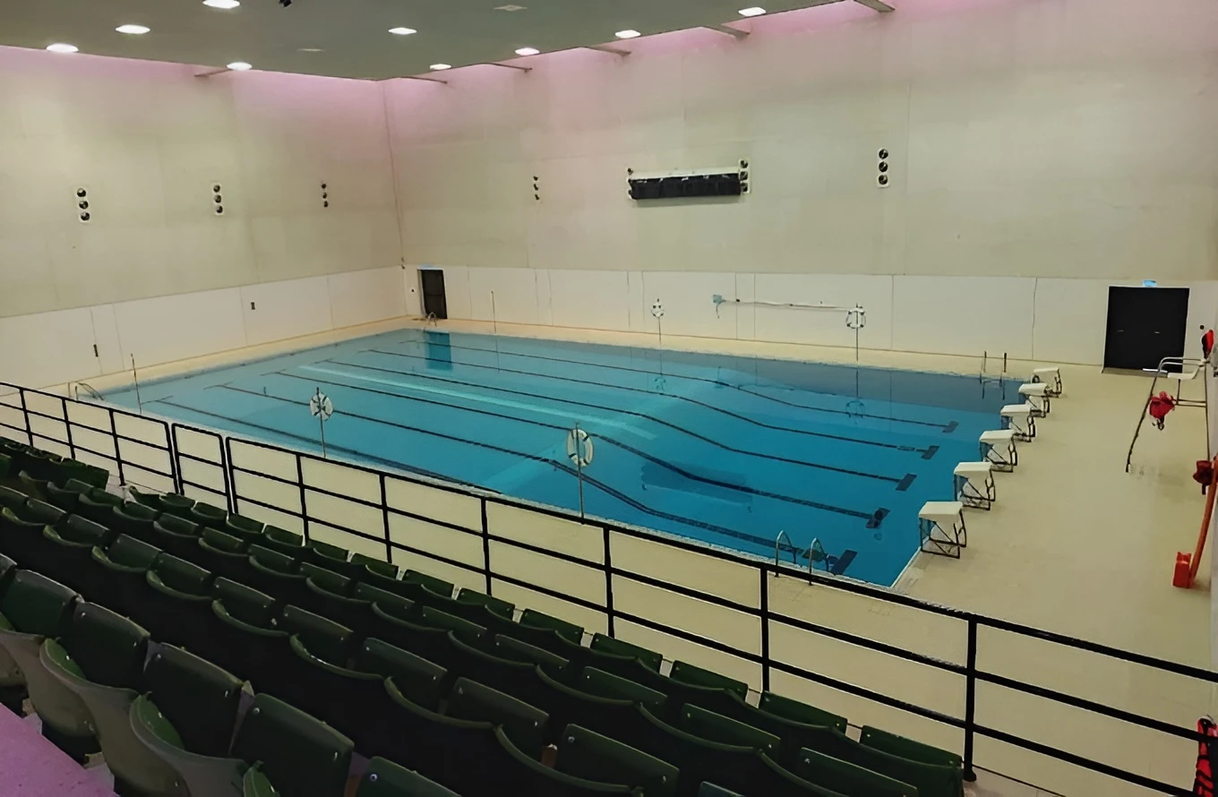 Indoor swimming pool at King Khalid Sport City Stadium, Tabuk.