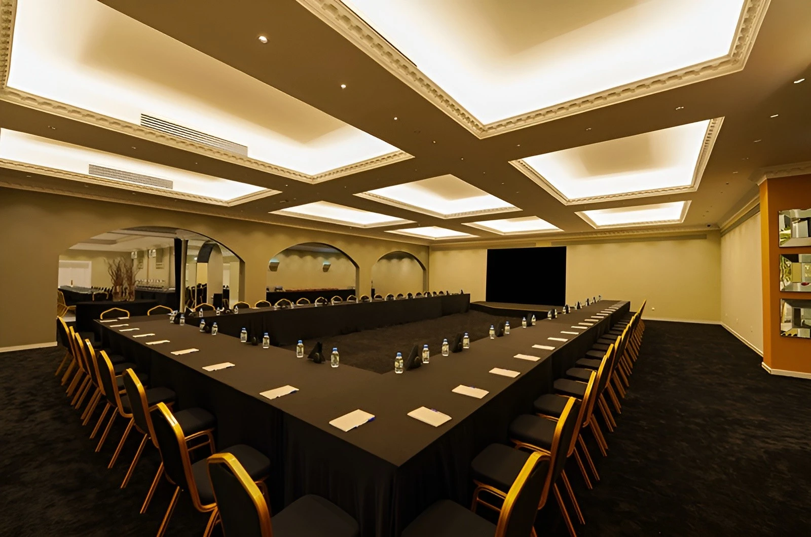 U Venue Doha conference room with U-shaped table setup