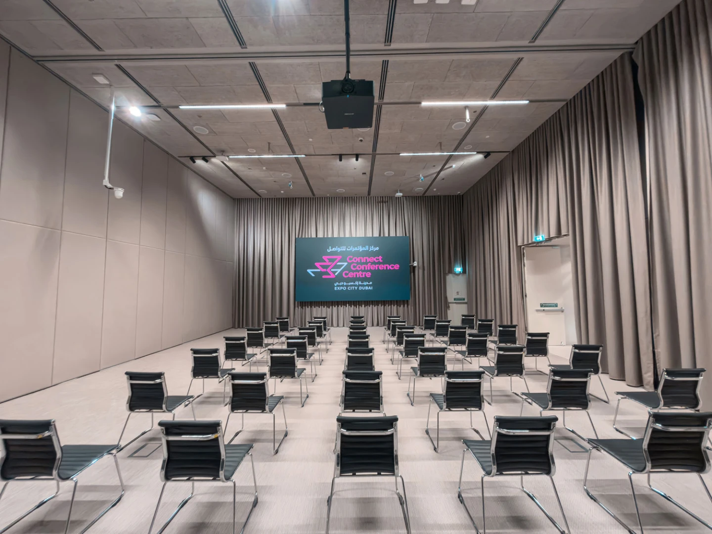 Connect Conference Centre Dubai interior with arranged seating for events.
