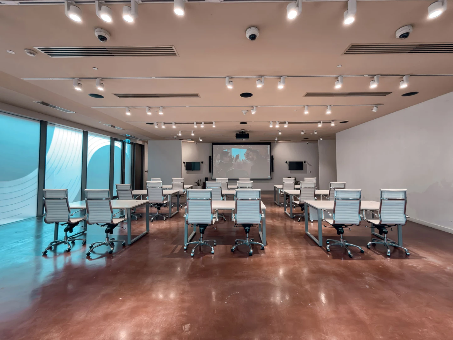 Modern conference room at Connect Conference Centre Expo City Dubai.