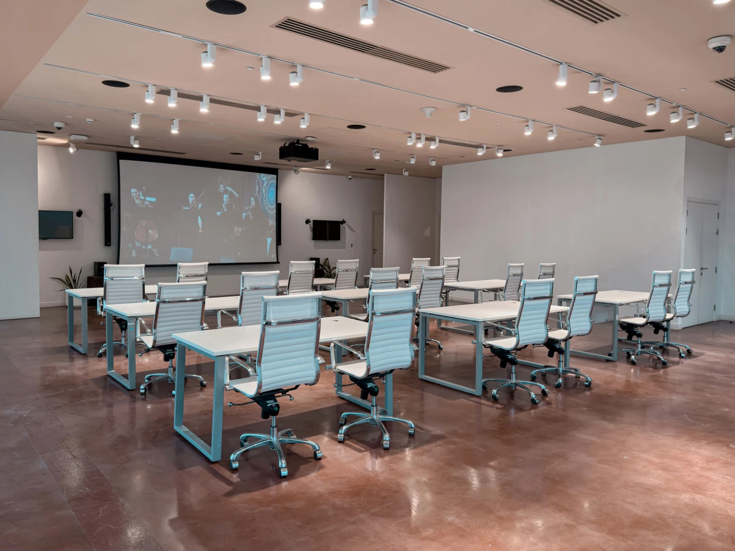 Modern conference room at Connect Conference Centre Expo City Dubai.