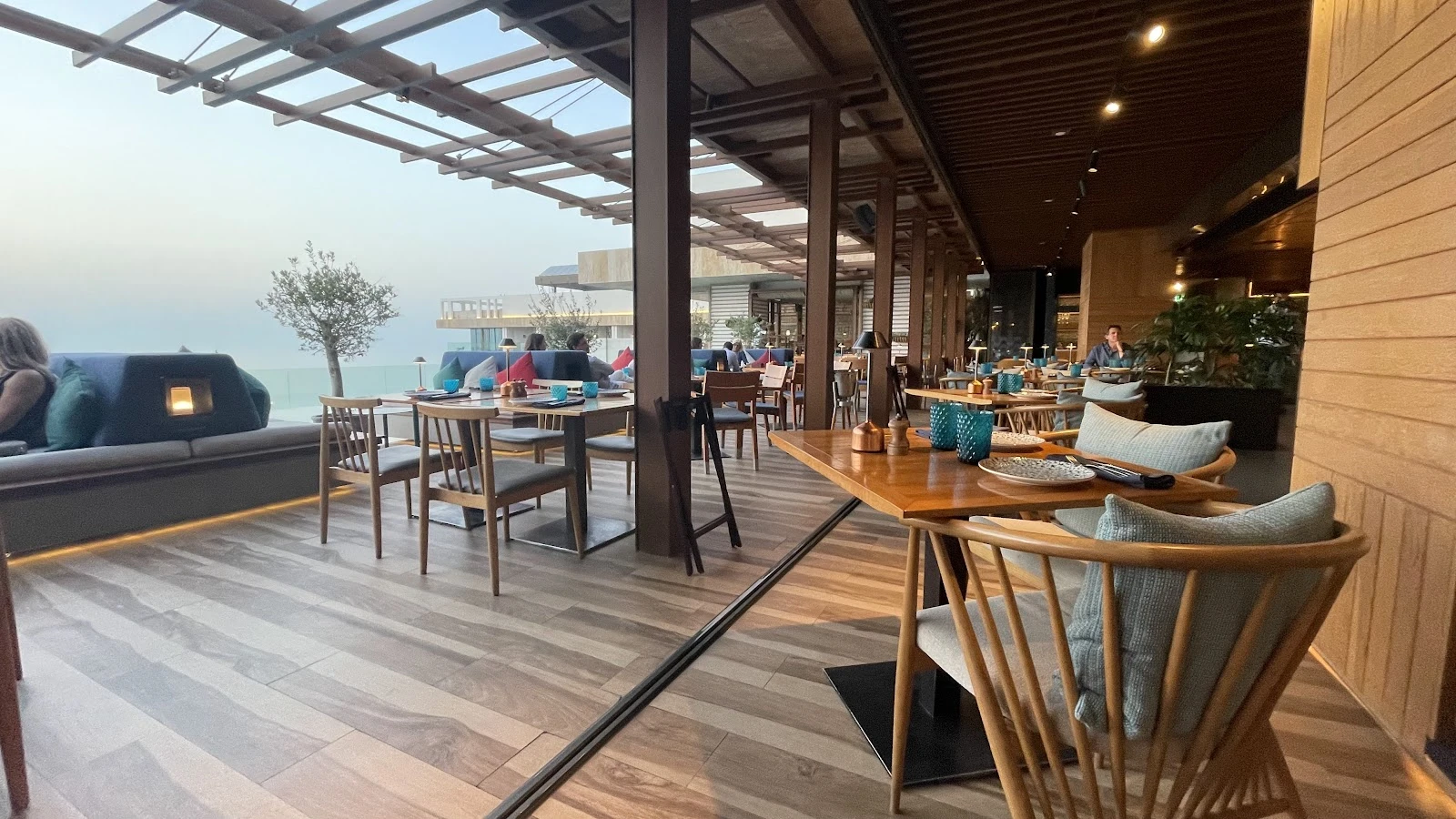 Elegant dining area at Tasca by Jose Avillez, Dubai.