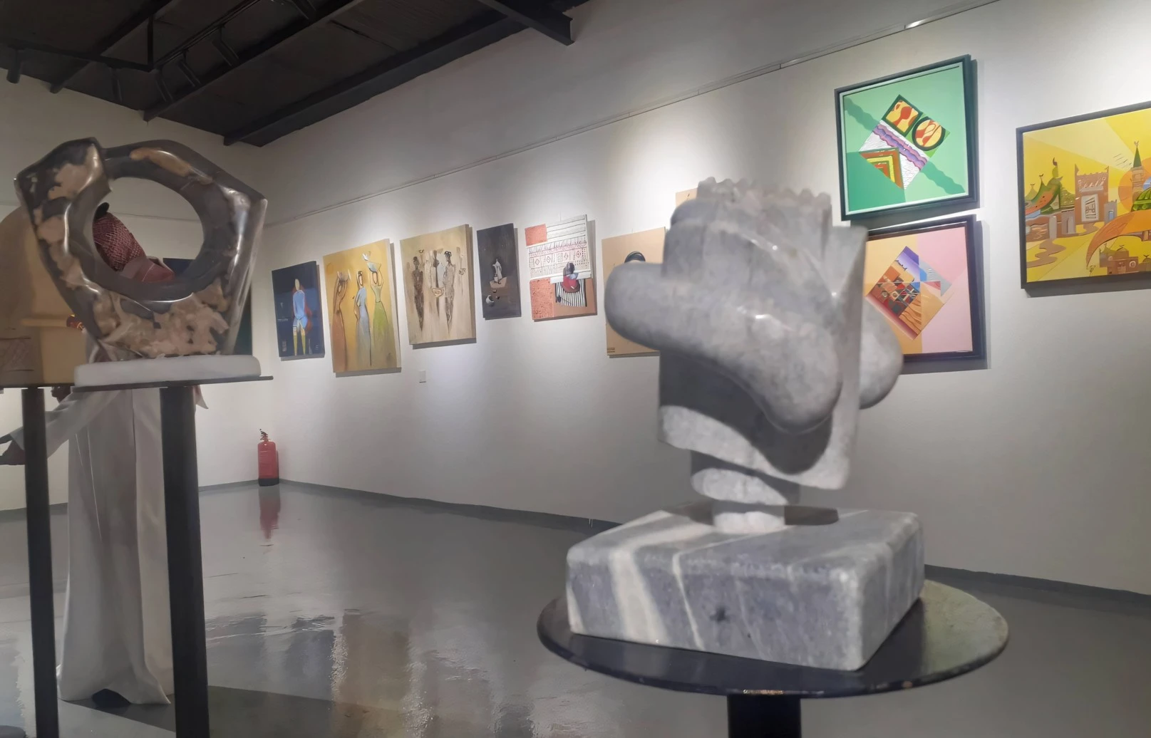 Sculptor Ali Al Takhis Fine Arts Exhibition Dawadmi Saudi Arabia