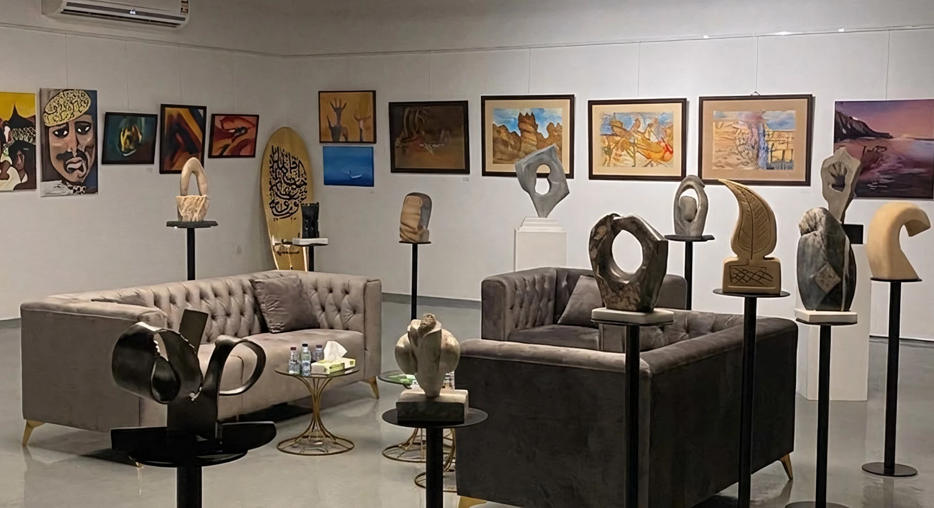Sculptor Ali Al Takhis Fine Arts Exhibition Dawadmi Saudi Arabia
